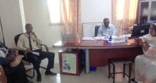 التقي الدكتور الزين سعد ادم المدير العام الوزير المكلف لوزارة الصحة والتنمية الاجتماعية وفد مجلس امناء مستشفي ربك