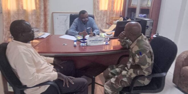 التقي وزير الصحة بولاية النيل الابيض بامين امانة الحج والعمرة ولاية الجزيرة