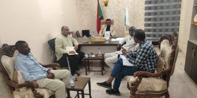 وزير الصحة والتنمية الاجتماعية ببحر ابيض يلتقي بوفد الامانة العامة للتخطيط الاستراتيجي